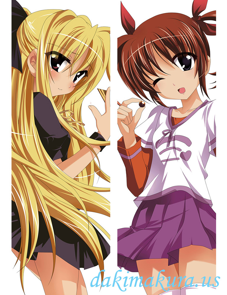 Nanoha Takamachi and Fate Testarossa - Magical Girl Lyrical Nanoha Anime Dakimakura Japanese Hugging Body Pillow Cover